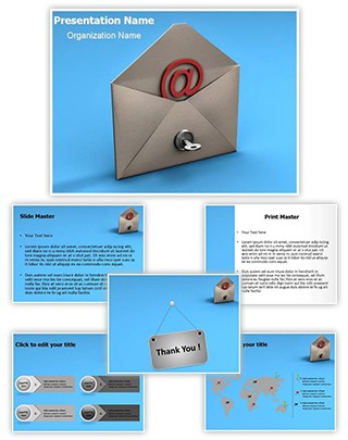 Email Security Key Editable PowerPoint Template