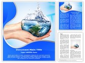 Save Water Editable PowerPoint Template
