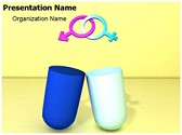 Gender Symbol Pill Editable PowerPoint Template