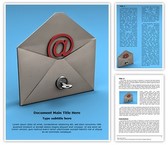 Email Security Key Editable PowerPoint Template