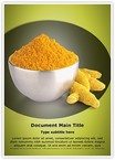 Turmeric Powder Editable Template