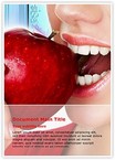 Teeth and Apple Editable Template