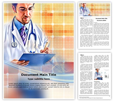 Doctor Writing Editable Word Template