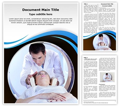 CT scan procedure Editable Word Template