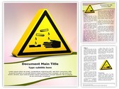 Corrosive Sign Editable PowerPoint Template