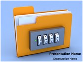 Folder Lock Editable PowerPoint Template