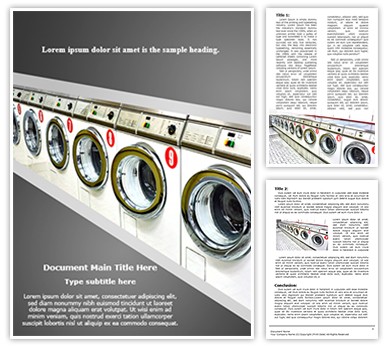 Laundromat Editable Word Template