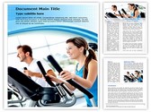 Work Out At Gym Editable PowerPoint Template