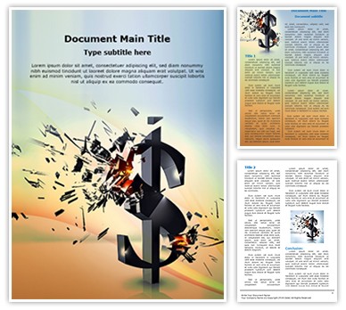 Financial Crisis Editable Word Template