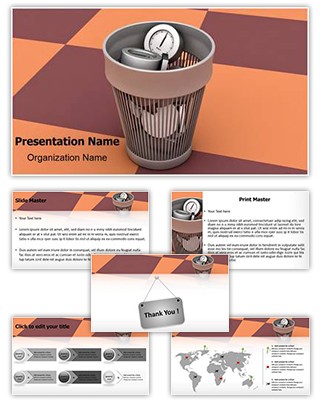 Time Wastage Editable PowerPoint Template