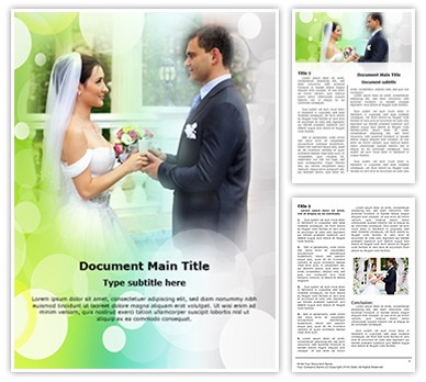 Marriage Editable Word Template