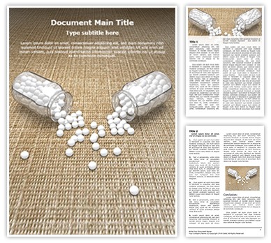 Homeopathic Drugs Editable Word Template