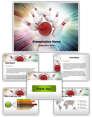 Bowling Editable PowerPoint Template
