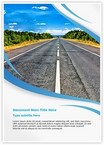 Isolated Road Editable Template