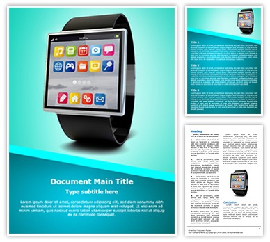 Smart Watch Editable Word Template