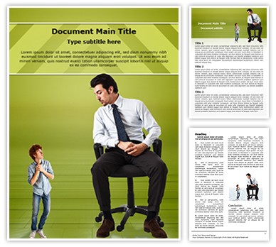 Small Big Businessman Editable Word Template