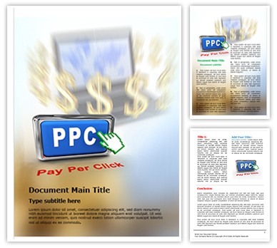 Pay Per Click Marketing Editable Word Template