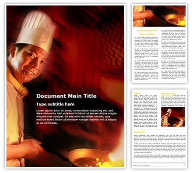 Cooking Editable Word Template