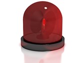 Red Siren Light Editable PowerPoint Template