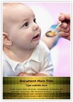 Baby Taking Medicine Editable Template