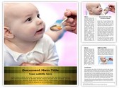 Baby Taking Medicine Template