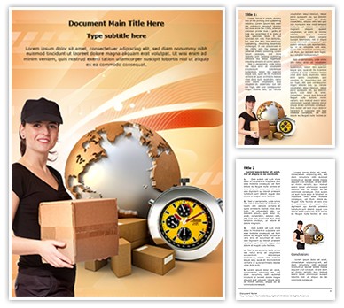 Parcel Delivery Editable Word Template