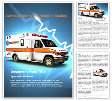 Ambulance Editable Word Template