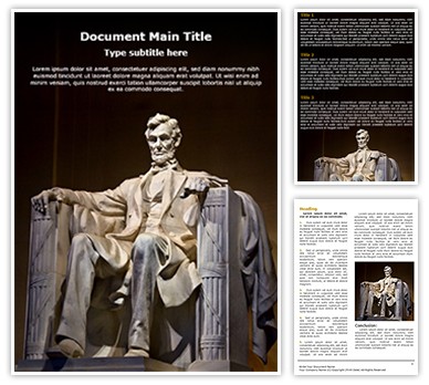 Abraham Lincoln Editable Word Template