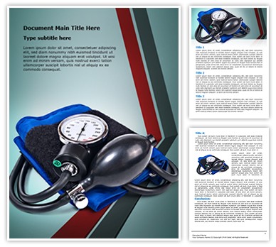 Blood pressure machine Editable Word Template