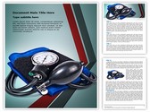 Blood pressure machine Editable PowerPoint Template