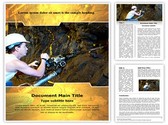 Coal Miner Editable PowerPoint Template