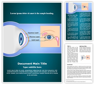 Tears Chemical Composition Editable Word Template