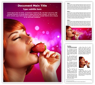 Aphrodisiac Editable Word Template