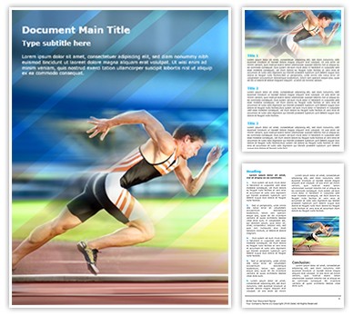 Sports Editable Word Template