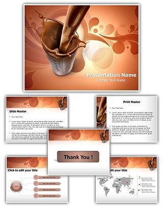 Chocolate Milk Editable PowerPoint Template