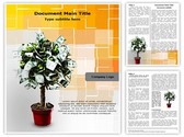 Plant with Dollars Editable PowerPoint Template