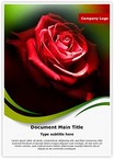 Red Rose in Dark Editable Template