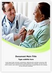 Senior Woman and Doctor Editable Template