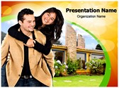 Couple And Real Estate Editable PowerPoint Template