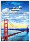 Golden Gate Bridge Editable Template