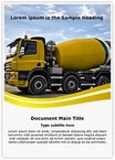 Concrete Truck Editable Template