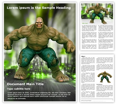 Hulk Editable Word Template
