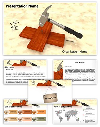 Hammer Nail Titanium Editable PowerPoint Template