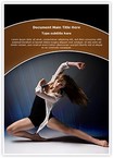 Female Jazz Dancer Editable Template