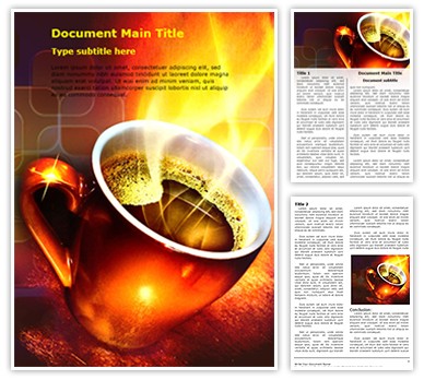 Coffee Editable Word Template