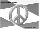 Peace Love Symbol Editable PowerPoint Template