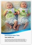 Twins Babies Editable Template