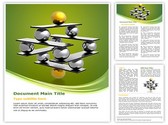 Spheres Balancing Editable PowerPoint Template