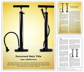 Bicycle Air Pump Editable PowerPoint Template