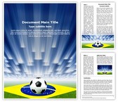 Brazil Football Soccer Editable PowerPoint Template